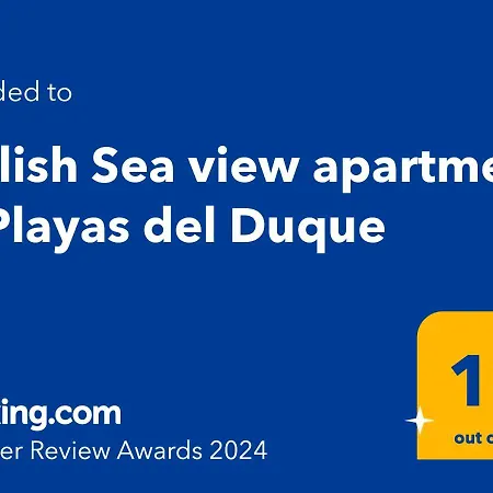 Stylish Sea View In Playas Del Duque Apartment